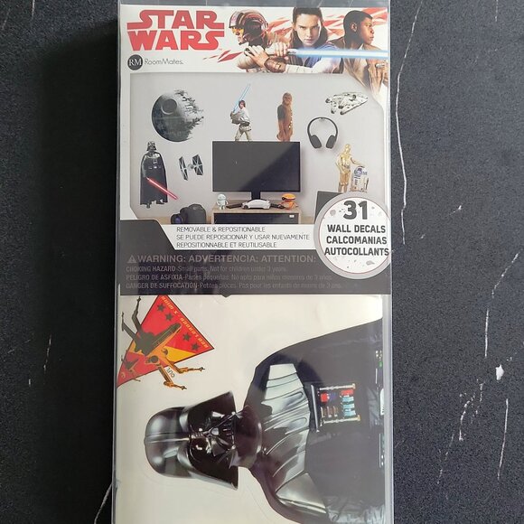 Star Wars Other - Star Wars Peel & SticK Removable Wall Decals 31 Wall Decals  N.I.B